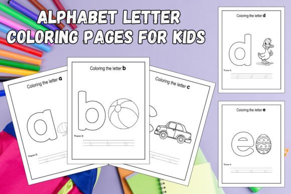 Alphabet Letter Coloring Pages for Kids