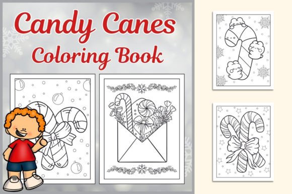 Candy Canes Coloring Book for Kids: A Back to School Activity Guide