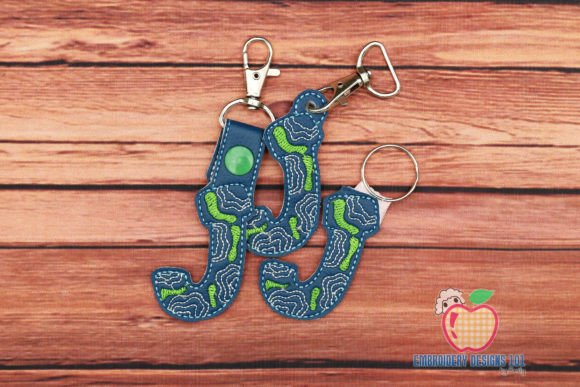 Designer Letters J Keyfob Keychain ITH: A Complete Guide to Machine Embroidery Designs