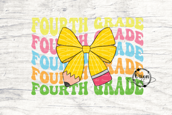 Fourth Grade Pencil Bow Png