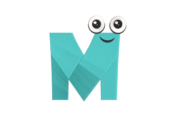 Funny Letter M Embroidery Design: A Playful Touch for Fabric Creations