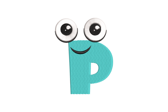 Funny Letter P Embroidery Design: A Playful Addition to Your Creations