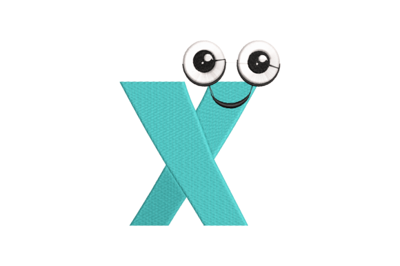 Funny Letter X Embroidery Design: A Playful Touch for Personalized Fabrics
