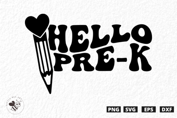Hello Pre-k Wavy SVG: A Versatile Design for Creative Projects