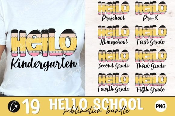 Hello School Sublimation Bundle PNG: A Strategic Tool for Creative and Commercial Use