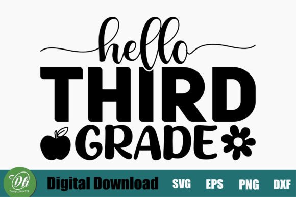 Hello Third Grade SVG Design: A Creative Resource for Modern Crafting