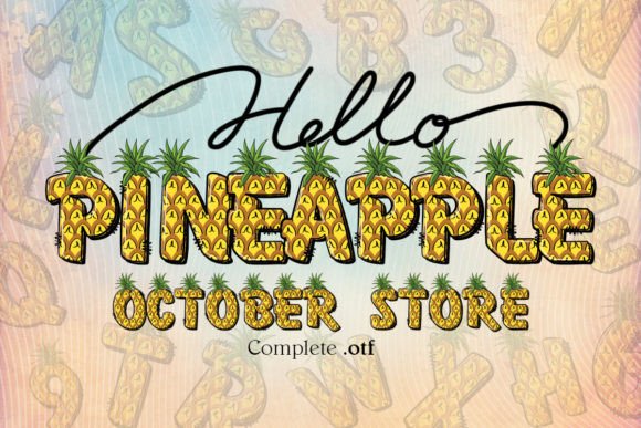 Pineapple Font: A Tropical Touch for Creative Designs