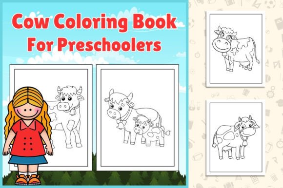 Printable Cow Coloring Book for Kids: A Fun and Educational Back to School and Holiday Activity