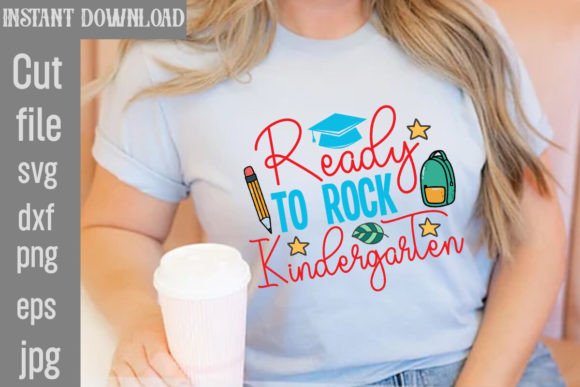 Ready to Rock Kindergarten SVG Cut File: A Versatile Tool for Creative Projects