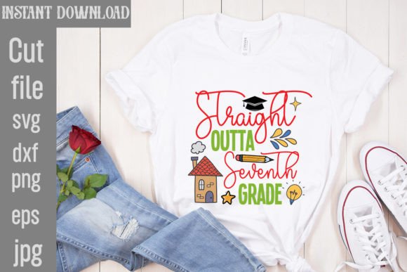 Straight Outta Seventh Grade SVG Cut File: A Versatile Resource for Creative Projects