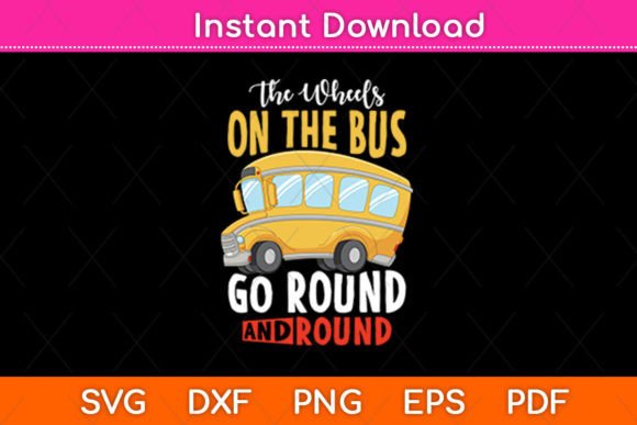 The Wheels on the Bus Go School Bus Font